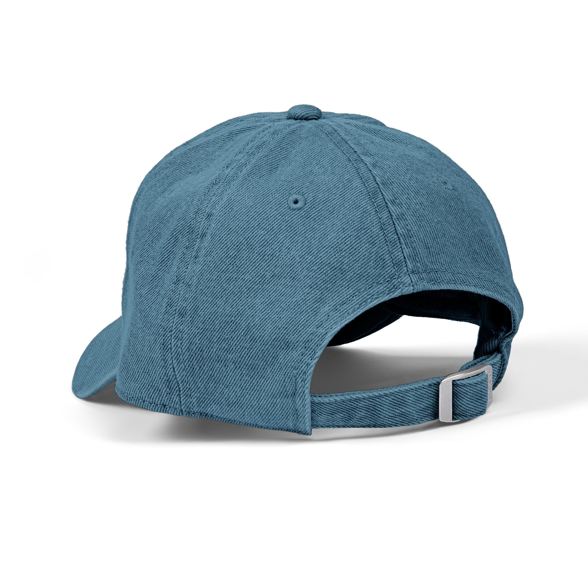 Logo Denim Embroidered Baseball Cap - Image 5