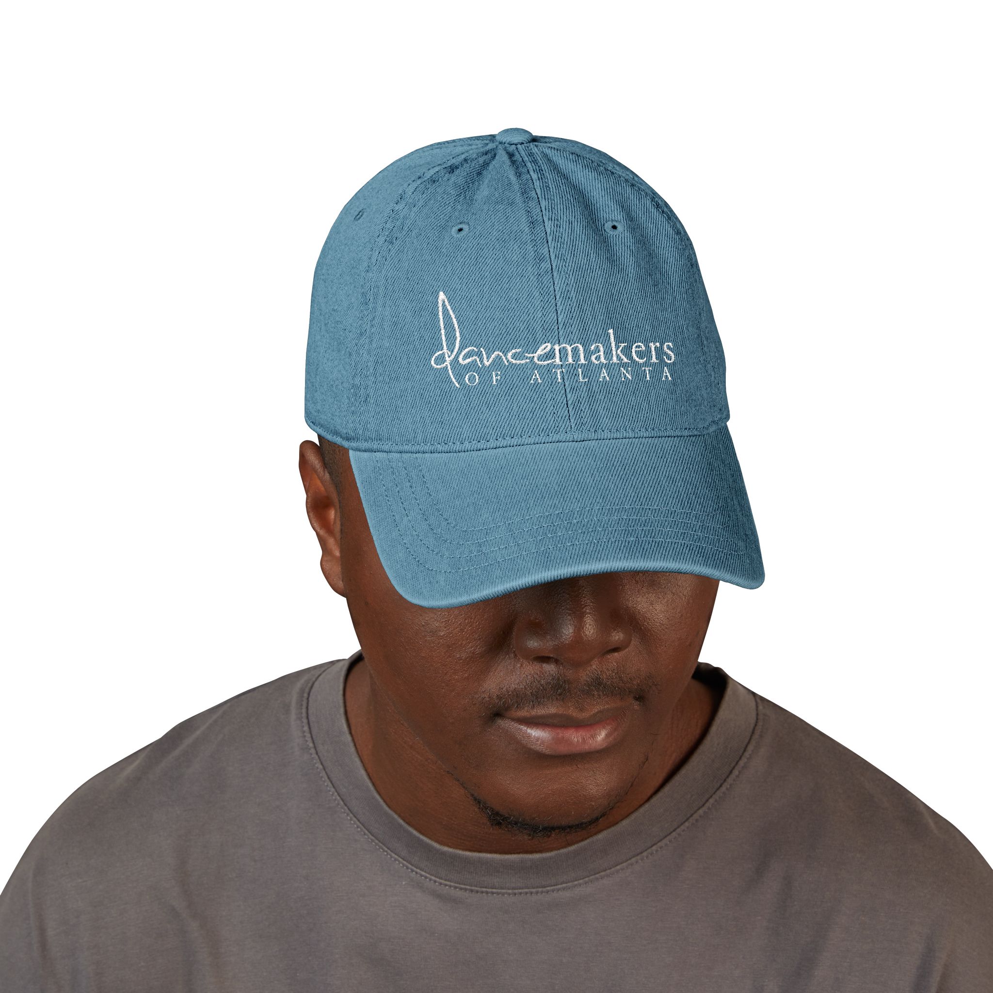 Logo Denim Embroidered Baseball Cap - Image 6
